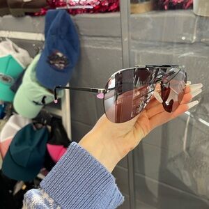 Victoria's Secret Black and Pink Sunglasses